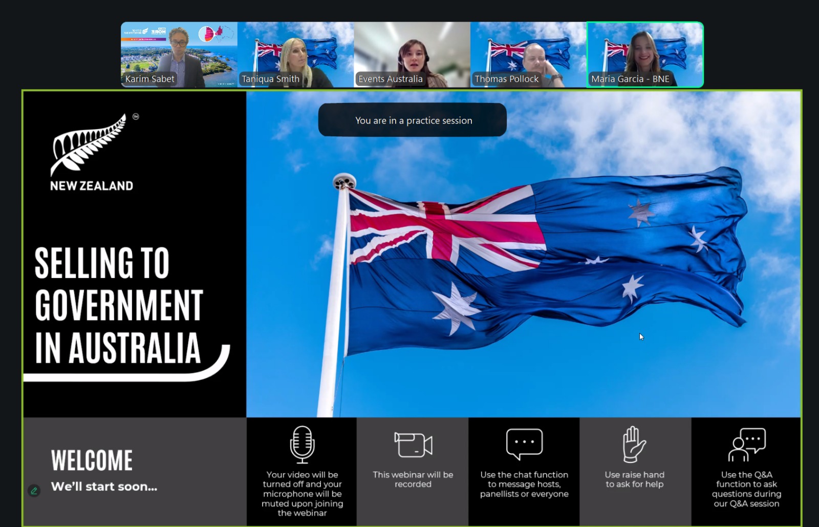 NZTE Selling to Government in Australia Webinar